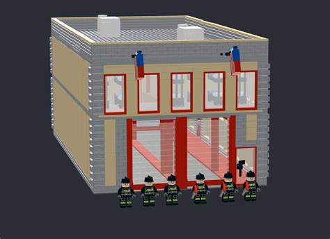 Custom Lego Fire Station Instructions digital Download - Etsy