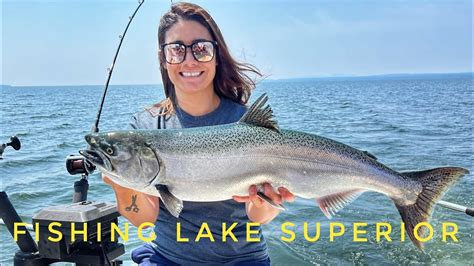 Lake Superior Fishing Salmon And Lake Trout Youtube