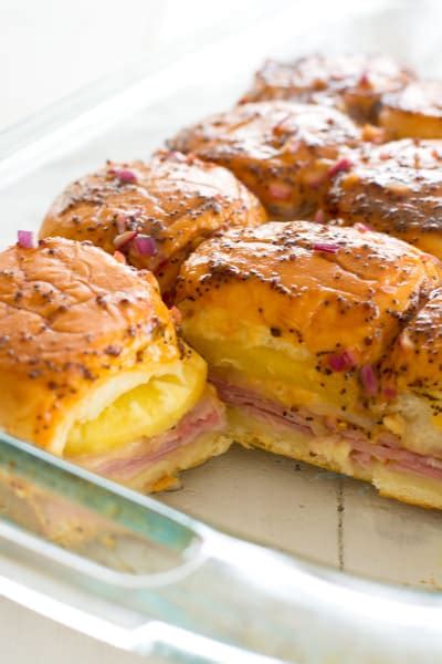 Hawaiian Ham And Cheese Sliders Recipe Food Fanatic