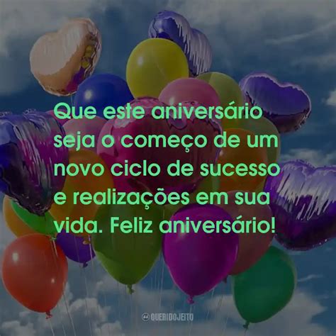 Feliz Aniversário - Frases Perfeitas - Querido Jeito