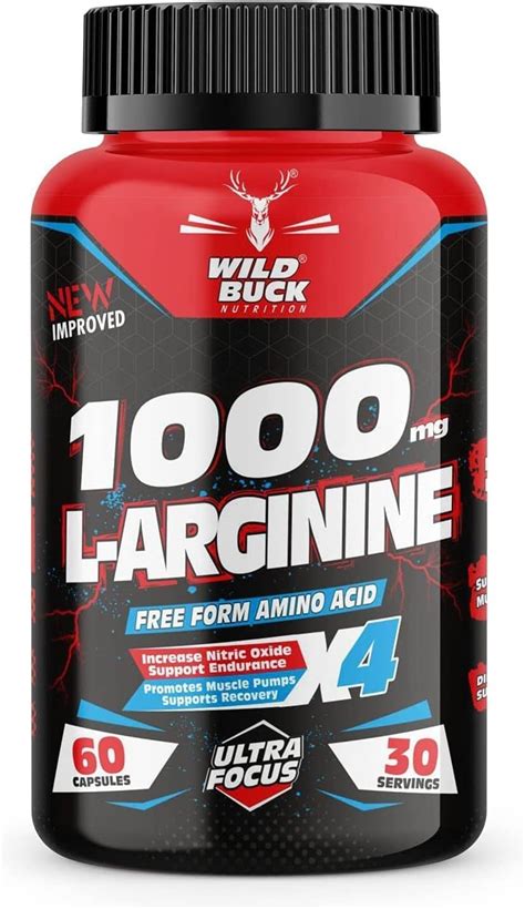 Amazon Kute L Arginine Mg Nitric Oxide Precursor Supplement