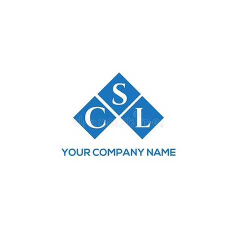 Csl Letter Logo Design On White Background Csl Creative Initials