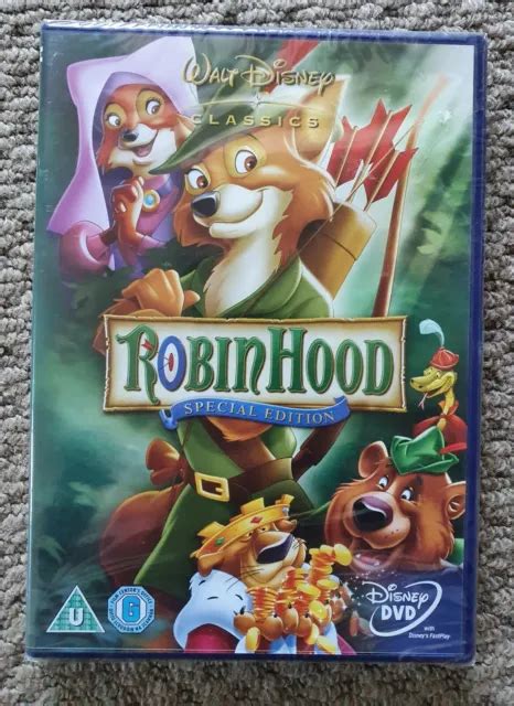 Robin Hood Special Edition Disney Dvd New Factory Sealed