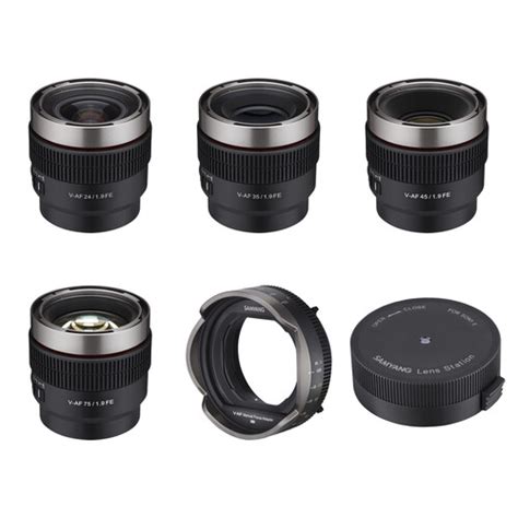 Samyang Cine V Af T19 Fe 4 Lens Kit With Focus Adapter And Lens