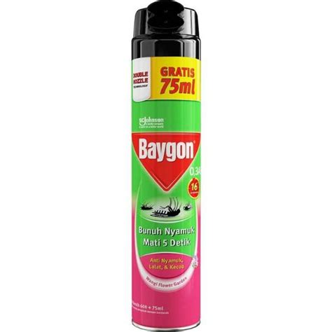 Jual BAYGON SEMPROT NYAMUK 600 75ML WANGI FLOWER GARDEN Indonesia