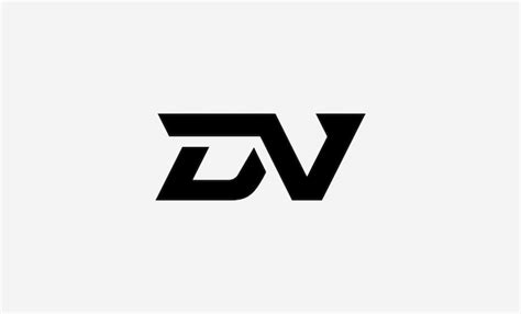 Premium Vector | Dv logo design