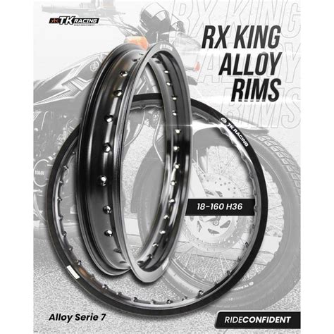 Jual Velg Almunium Tk Racing Bright Ring Lebar Hitam Original