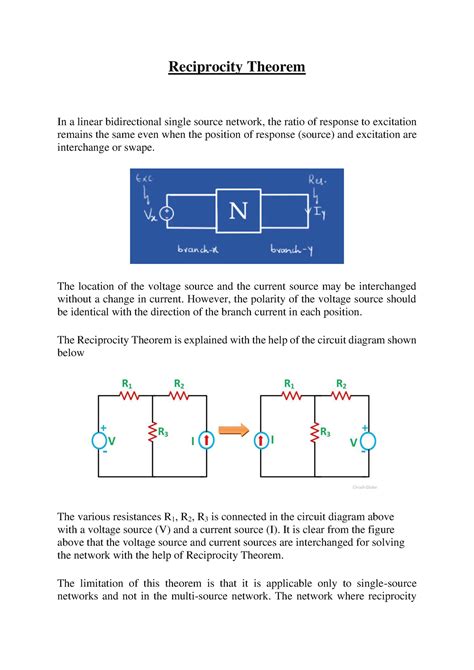 1612587695 Reciprocity Theorem Reciprocity Theorem In A Linear