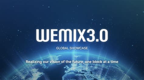 Wemix Team Reveals Its Own Mainnet Wemix30 Mega Ecosystem To Be Built