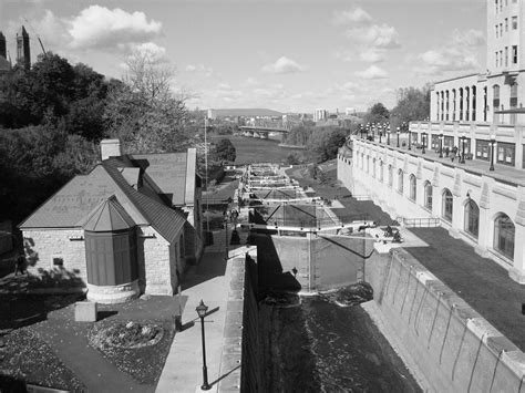 Ottawa Old and New: The Rideau Canal Locks at the Ottawa River