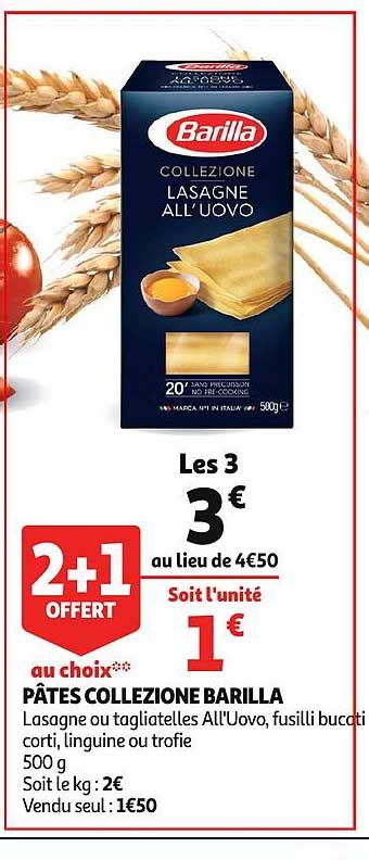 Promo P Tes Collezione Barilla Offert Au Choix Chez Auchan