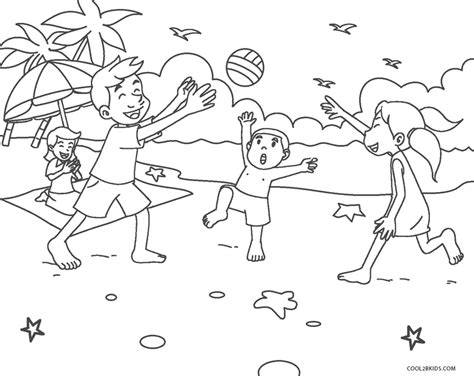 Pelota De Playa Para Colorear Sketch Coloring Page