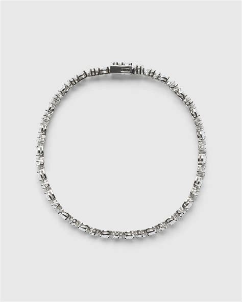 Hatton Labs Tennis Bracelet Silver White Highsnobiety Shop