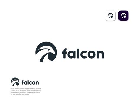 Falcon Logo Design Negative Space Logo Logo Design Negative Space