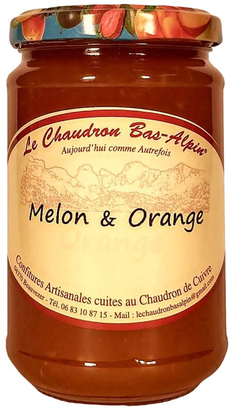 CONFITURE DE MELON ORANGE Le Chaudron Bas Alpin