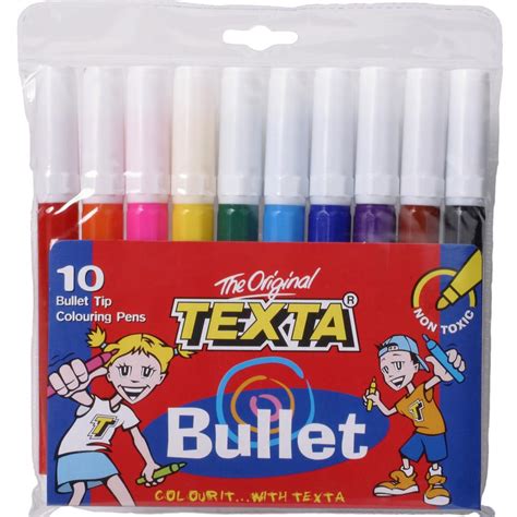 Markers Coloured Texta Bullet Tx230 Assorted Pack Of 13