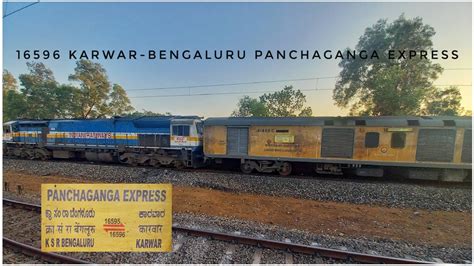 Panchaganga Express Departure From Ankola And Quick Acceleration By Kjm