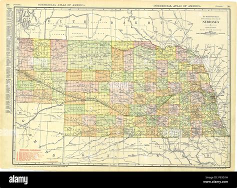 Old Map Of Nebraska Hi Res Stock Photography And Images Alamy