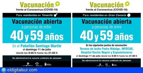 Tenerife y Gran Canaria acogen una jornada de vacunación sin cita para