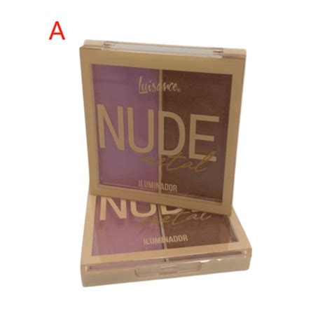 Paleta De Iluminador Nude Metal Luisance Shopee Brasil