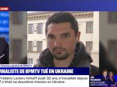 Mort De Fr D Ric Leclerc Imhoff En Ukraine Marc Olivier Fogiel Lui