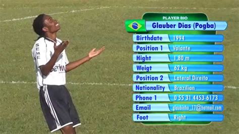 Glauber Dias Pogba Volante Lateral Direito 94 YouTube