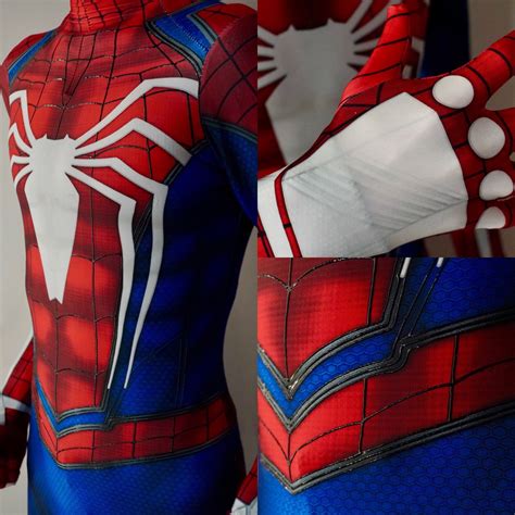 Spider Man PS4 Suit FULLY PUFFY PAINTED - Etsy