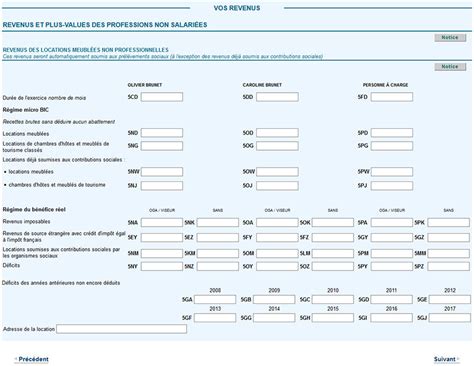 Comment Remplir La D Claration Des Revenus Fonciers Avec