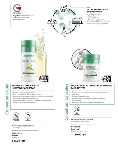Colostrum Liquid (жидкий) - LR Health & Beauty