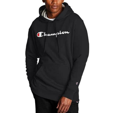 Champion Authentic Mens Hooded Sweatshirt Powerblend Fleece Pullover