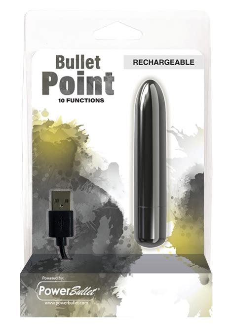 Powerbullet Bullet Point Rechargeable Vibrator Black Cherry Pie