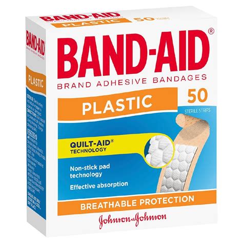 Band Aid Plaster Strips 50 Pack The Warehouse