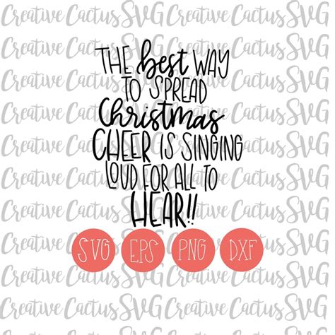 Best Way To Spread Christmas Cheer Svg Christmas Svg Elf Etsy