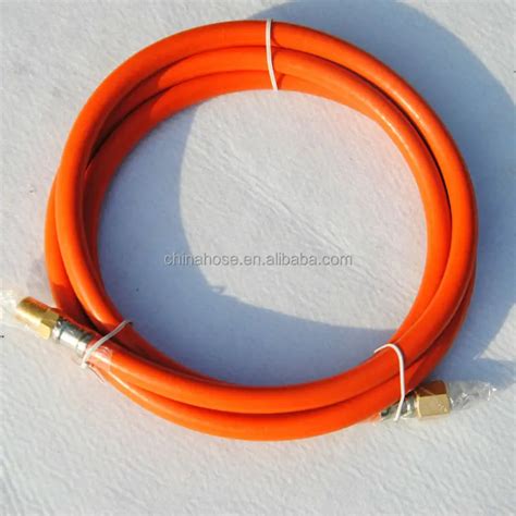 Ce Bs En Iso Standard Foot Orange Pvc Lpg Gas Connection Hose