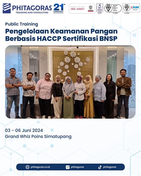 Public Training Pengelolaan Keamanan Pangan Berbasis Haccp Sertifikasi