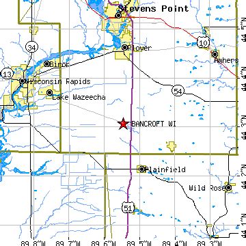 Bancroft, Wisconsin (WI) ~ population data, races, housing & economy