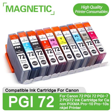 Cartucho De Tinta Magn Tico Para Impresora De Inyecci N De Tinta Compatible Con Canon 72