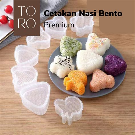 Jual Toro Cetakan Nasi Bento Cetakan Sushi Onigiri Anti Lengket