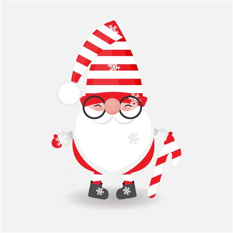 Funny Santa Claus Flat Vector Illustration 12399195 Vector Art At Vecteezy