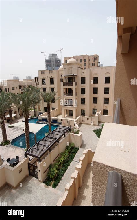 Balcony view of luxury residence in Dubai Stock Photo - Alamy