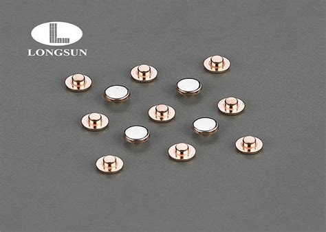 Bimetal Contacts Copper Blind Rivets Flat Head Solid Rivet For Contactors