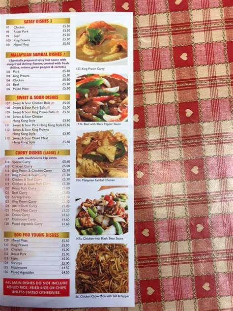 Menu At Chens Kitchen Fast Food Kirkcudbright