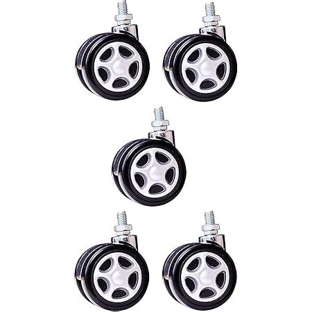 Equal Inch Universally Compatible Office Chair Caster Wheels Set Of