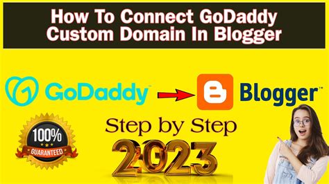 How To Connect GoDaddy Domain To Blogger Website 2023 Blogger Website