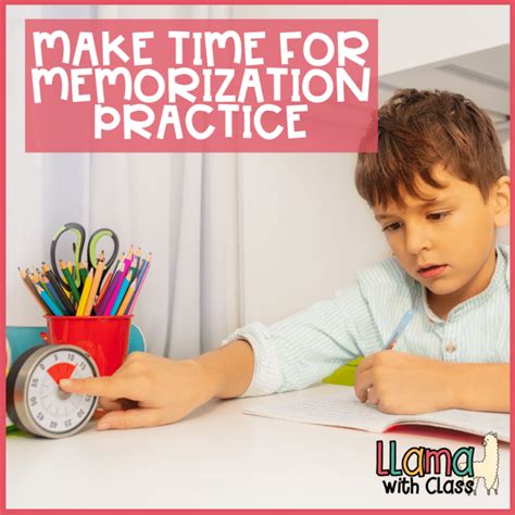 place  memorization   classroom llama  class