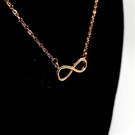 Infinity Rose Gold Necklace - Womens Chain Necklace LP Jewelry – Lil Pepper Jewelry