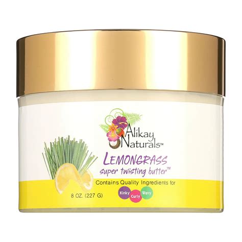 Alikay Naturals Lemongrass Super Twisting Butter 8 Oz