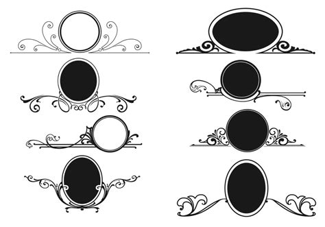 Decorative Swirly Frame Brushes Pack Free Photoshop Brushes At Brusheezy