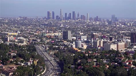 Overlook Of Downtown Los Angeles From The Hollywood Hills 1784606 Stock