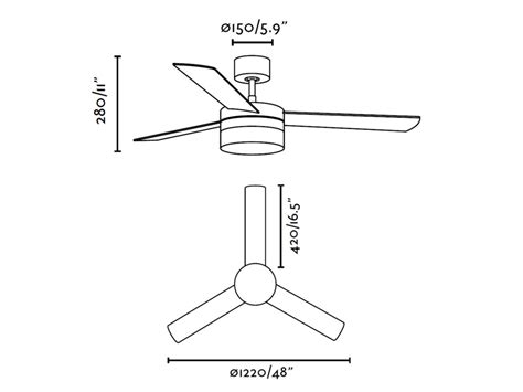 Juvi Iluminación Ventilador con luz 3 palas blanco Panay Faro